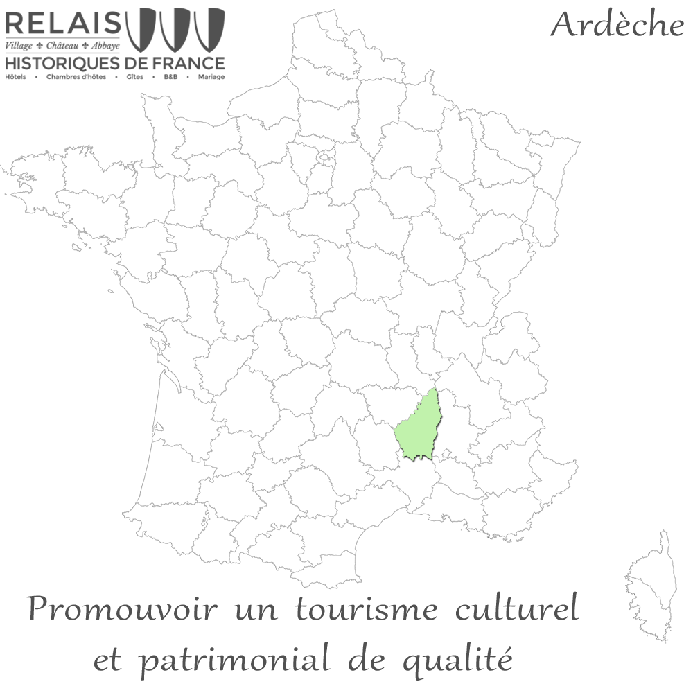 Département Ardèche dans le Rhône-Alpes