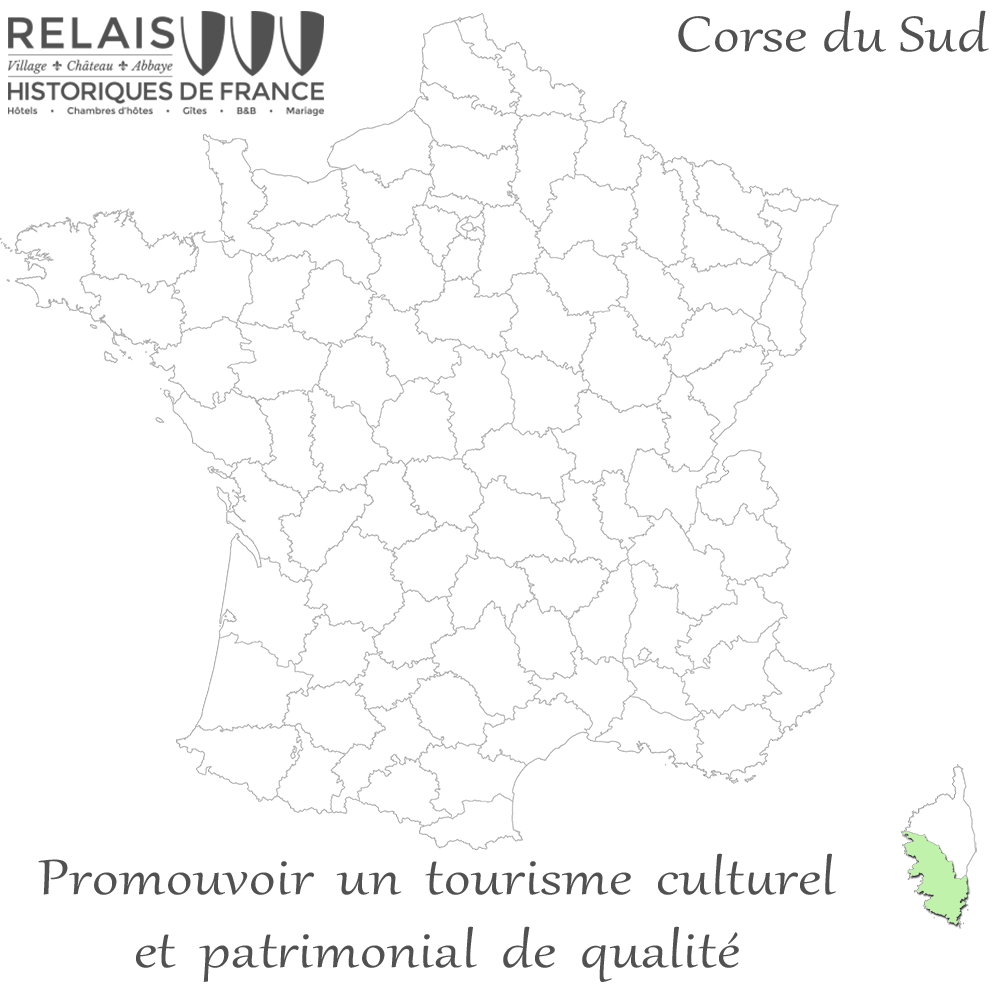 Département Corse-du-sud sur l'Île de beauté