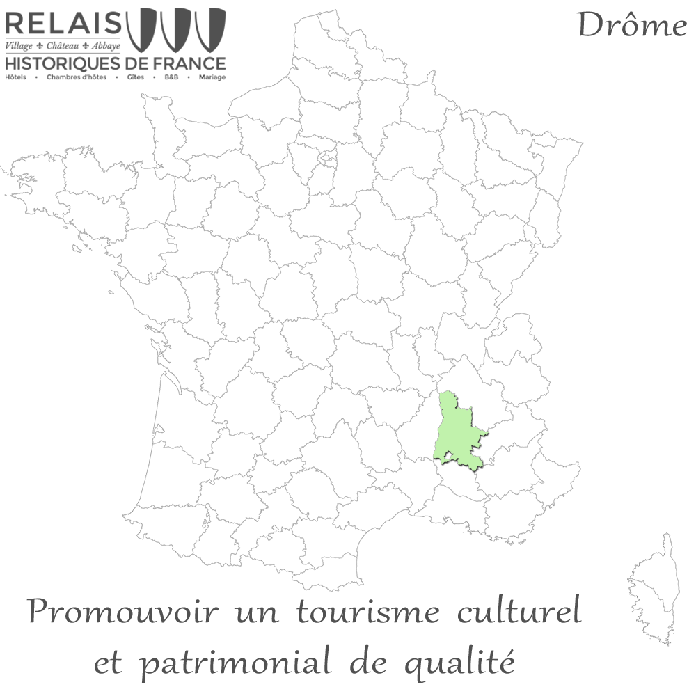 Département Drôme dans le Rhône-Alpes