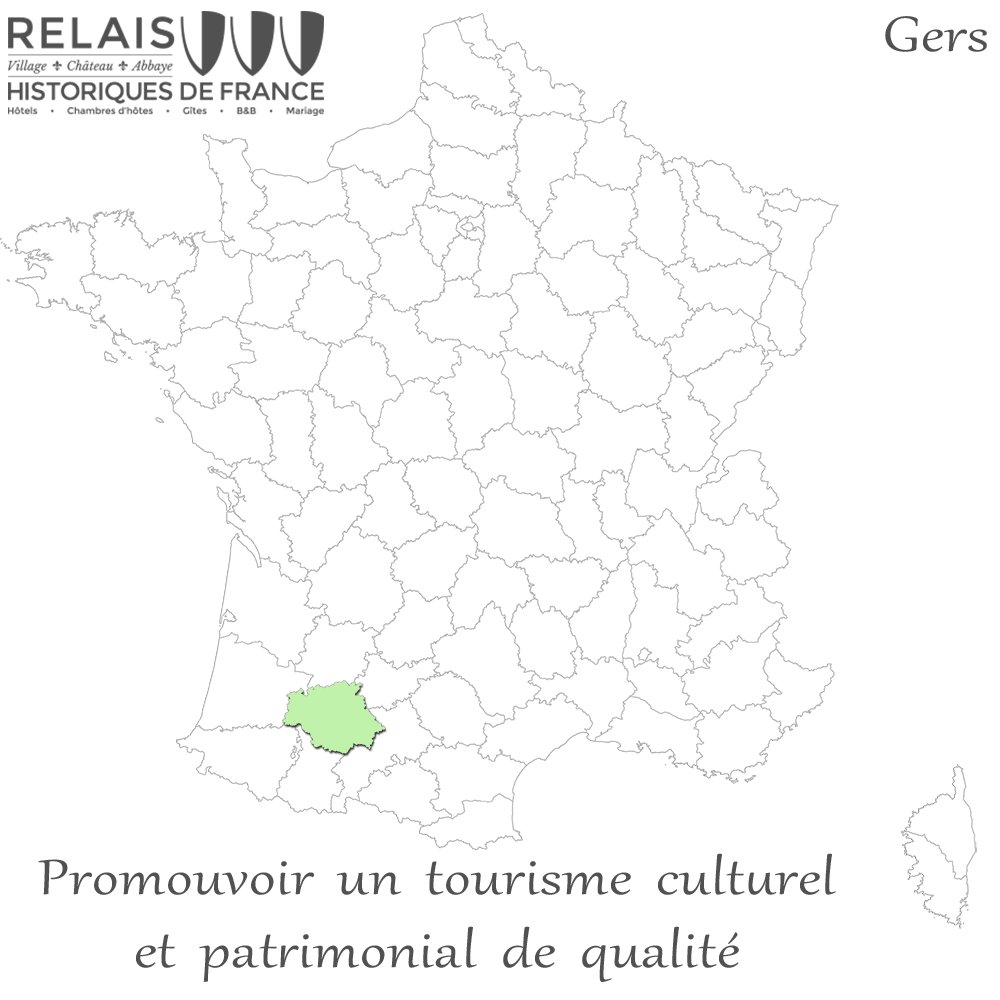 Département Gers dans le Midi-Pyrénées
