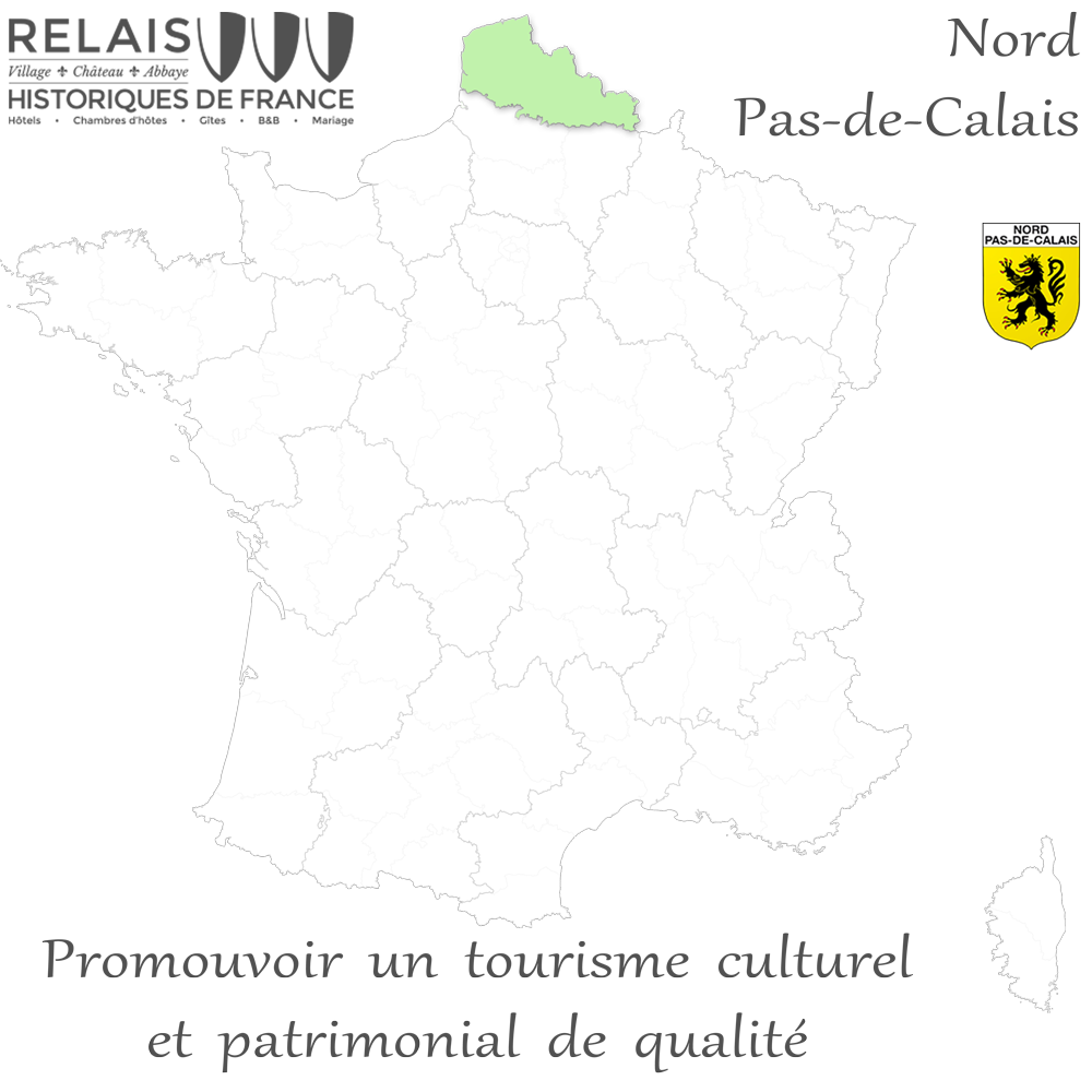 Département Pas-de-Calais dans le Nord Pas-de-Calais